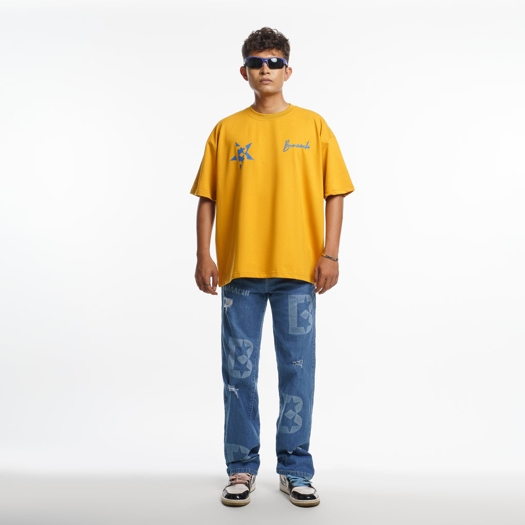 B-Star Mustard Yellow T-shirt (GO A SIZE UP)