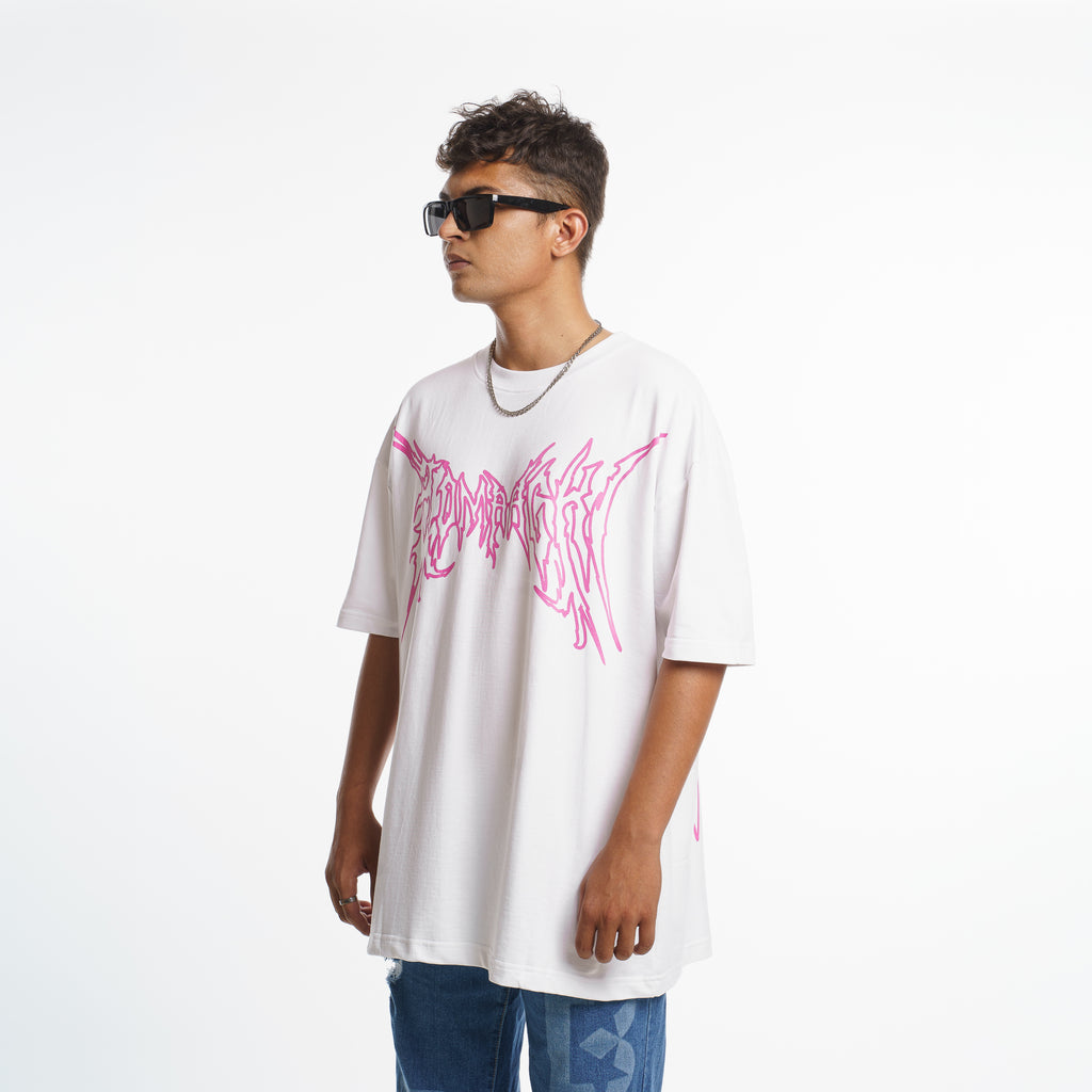 Fck Avg White PInk T-shirt