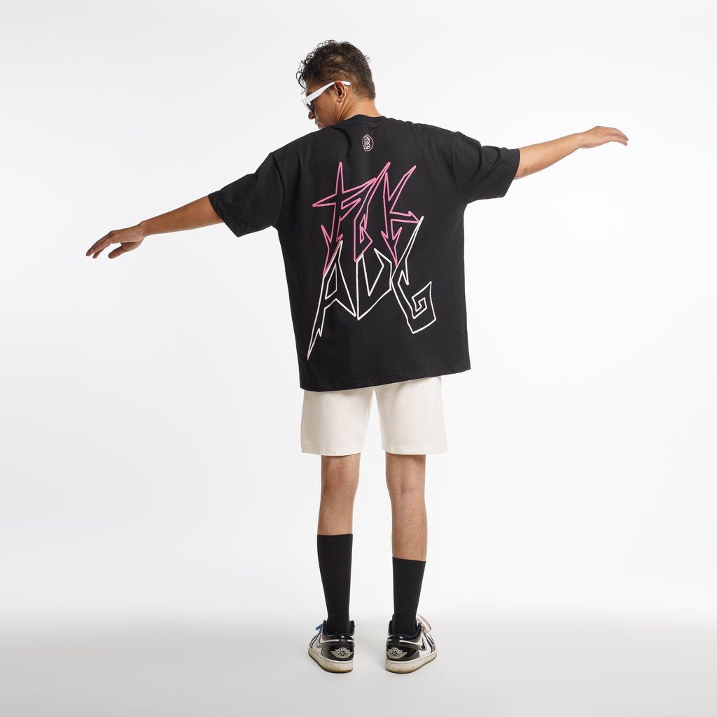 Fck Avg Black PInk T-shirt