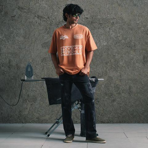 Peach Acid Wash T-shirt