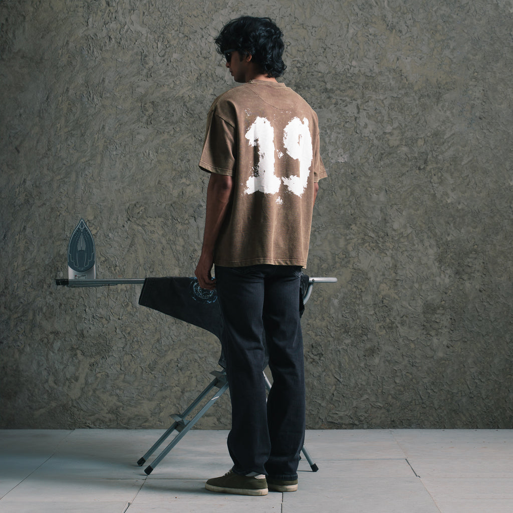 Brown Acid Washed T-shirt