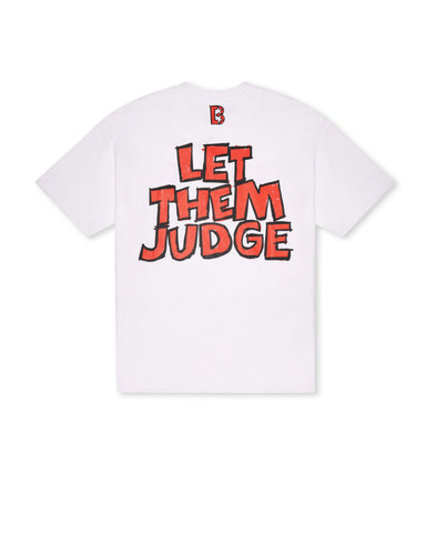 Let Them Judge Scribbled White T-shirt
