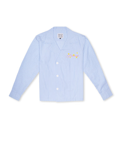 Blue Striped Shirt Full Sleeve