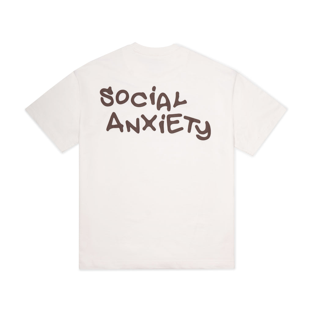 TOO SOBER & SOCIAL ANXIETY OFF WHITE T-SHIRT