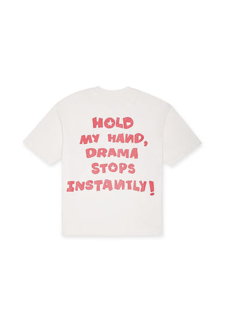 Hold My Hand Scribbled White T-shirt