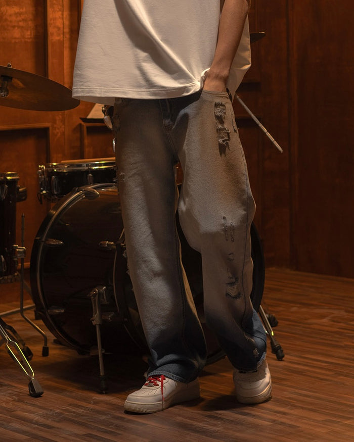 The Distressed and Aged Denim