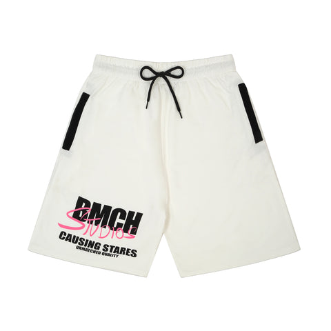 BMCH PRINTED OFF-WHITE SHORTS