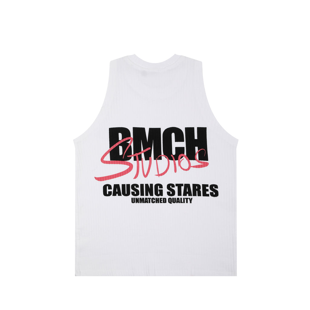 BMCH STUDIOS White Regular Fit Vest