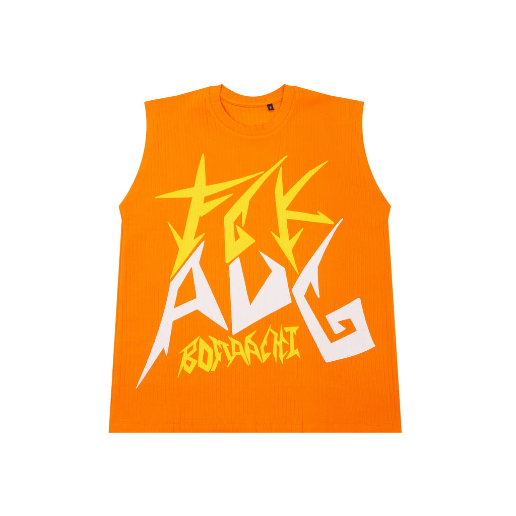 Fck Avg Oversized Bright Orange Vest