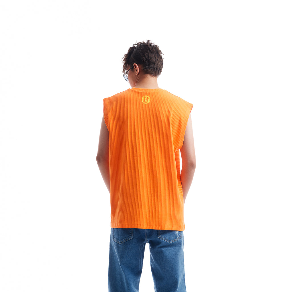 Fck Avg Oversized Bright Orange Vest