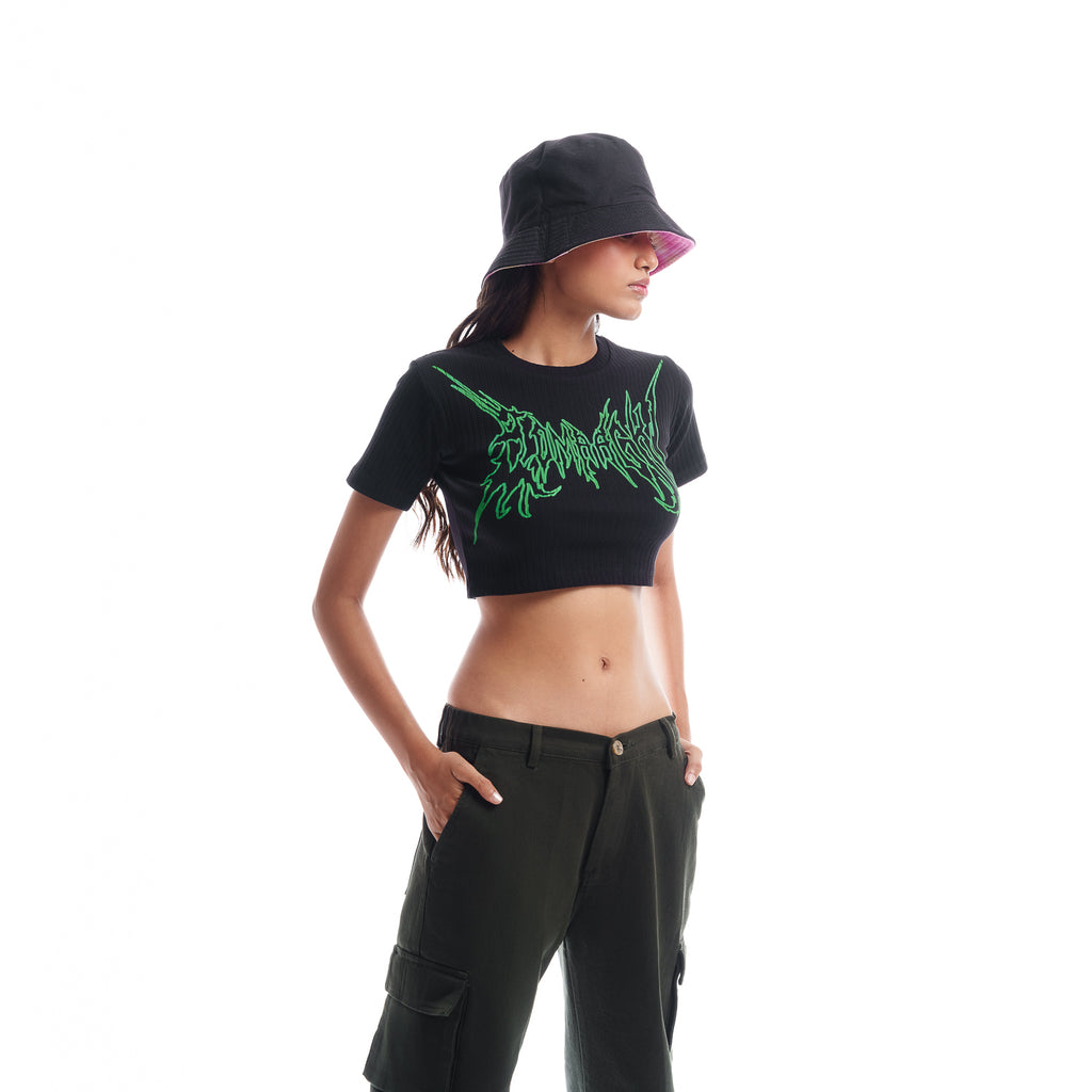 Bomaachi Black Crop Top