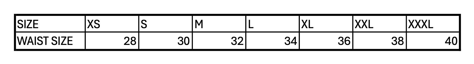 Size Chart Image