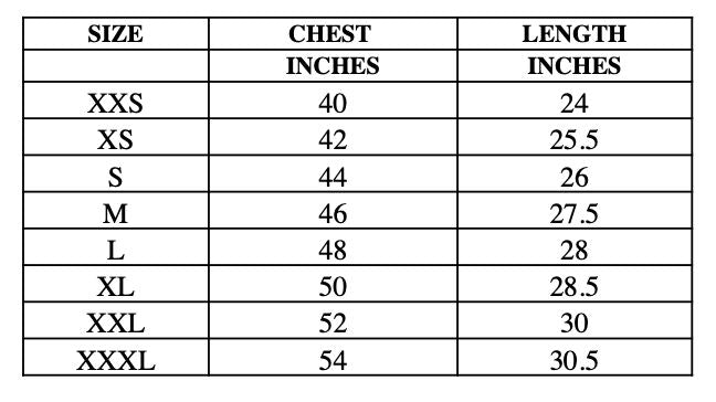 Size Chart Image