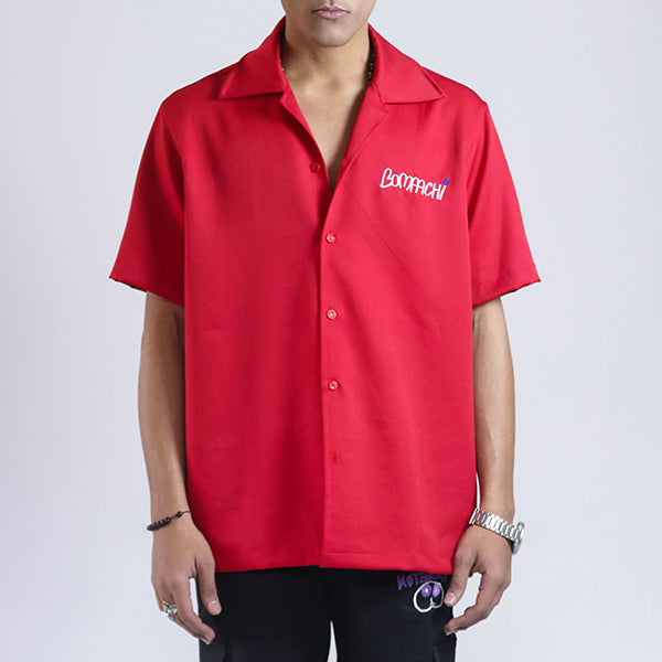 Red Statement Embroidered Shirt