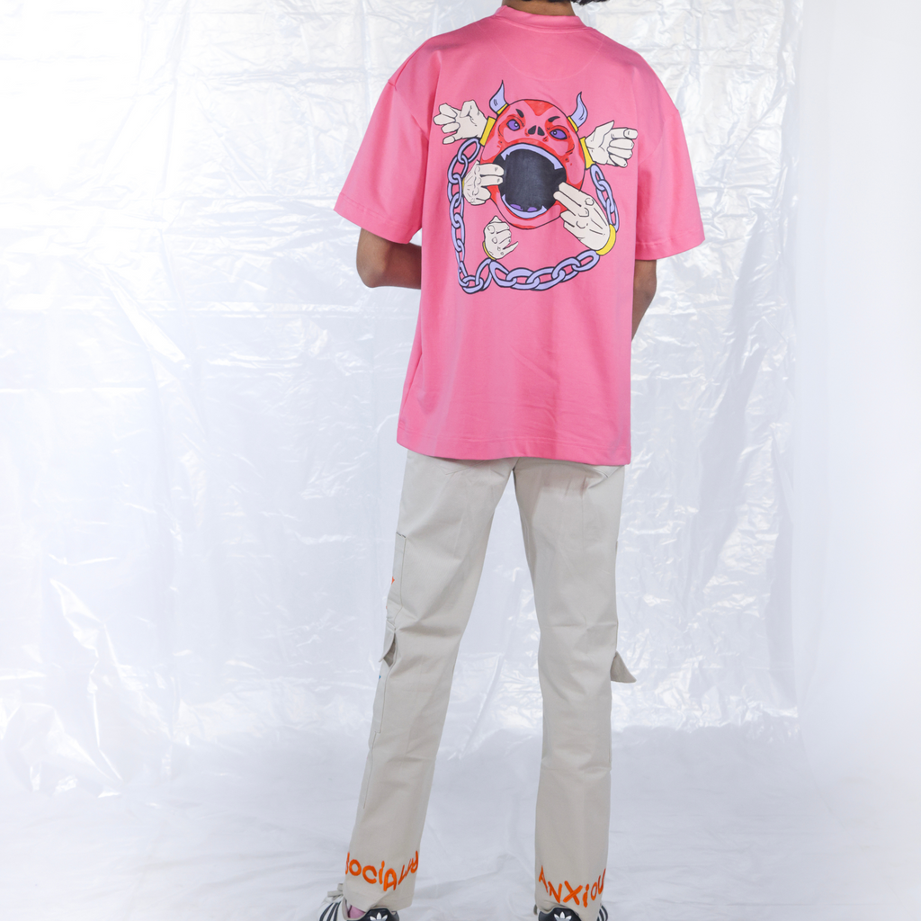 Pink Demon CrewNeck T-shirt