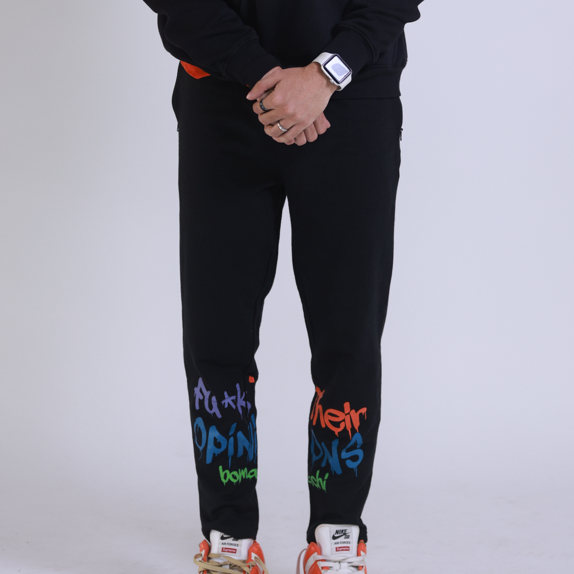 Multi top colored joggers