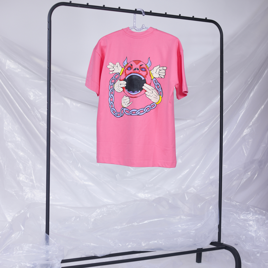 Pink Demon CrewNeck T-shirt