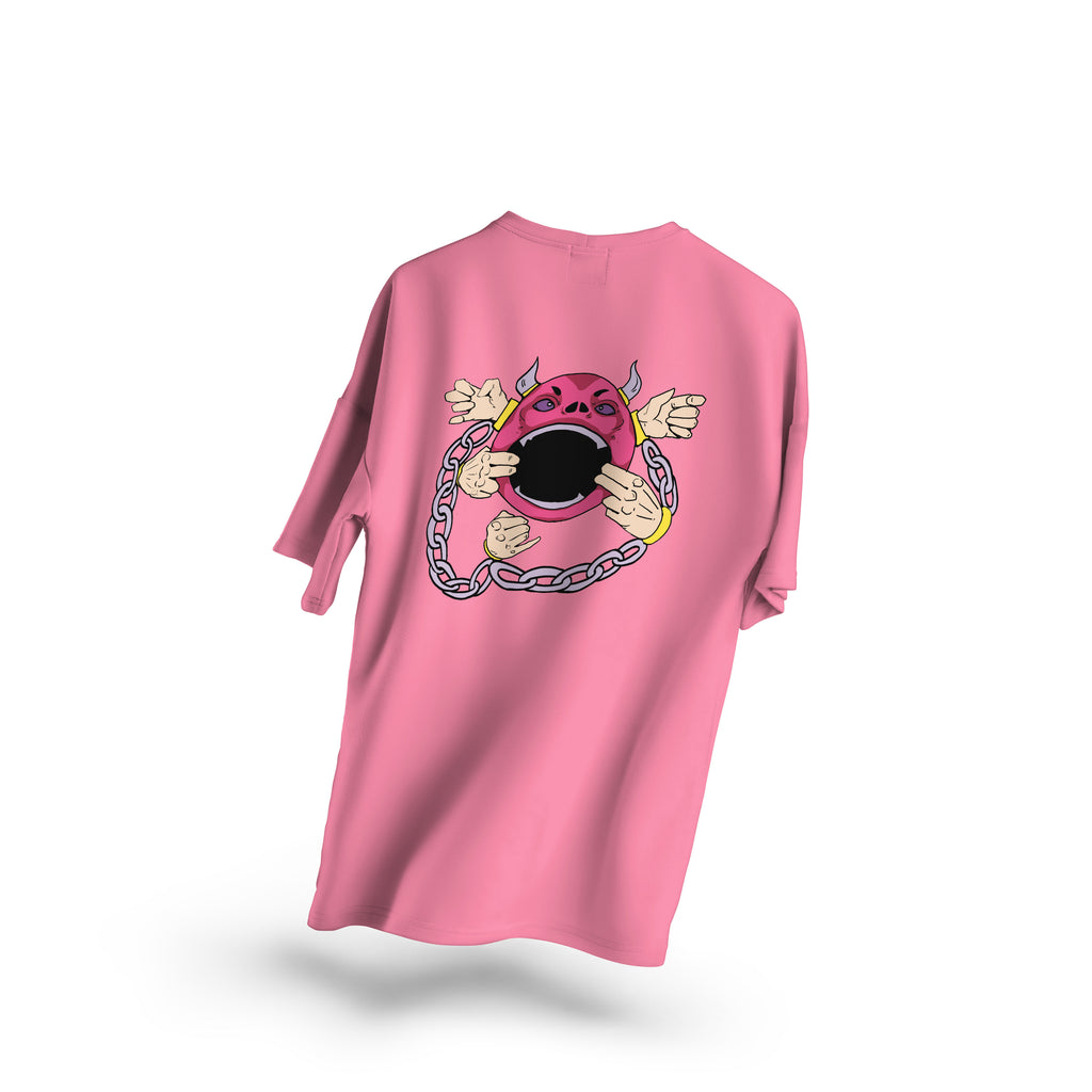 Pink Demon CrewNeck T-shirt